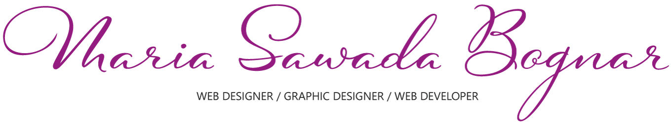 Maria Sawada Bognar Web Designer/Graphic Designer/Web Developer logo